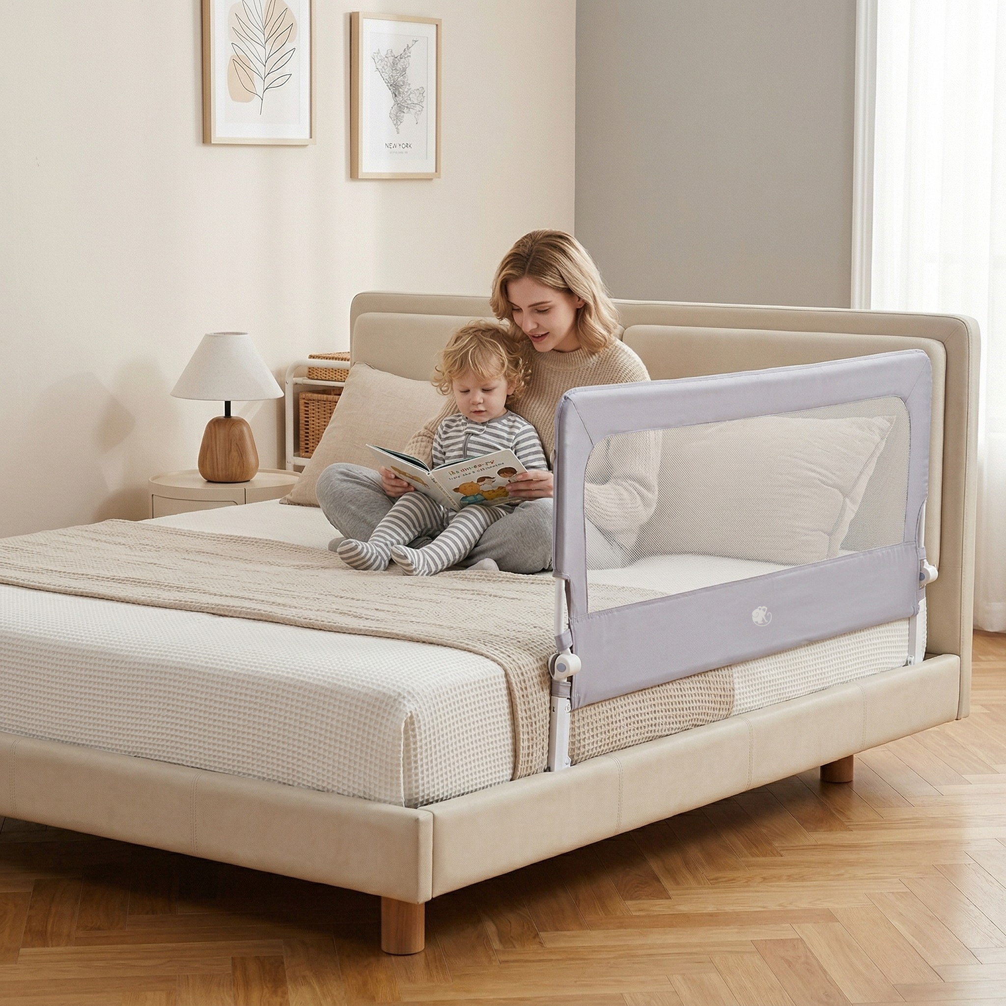 Zábrana na postel Monkey Mum® Flip - rozbalená