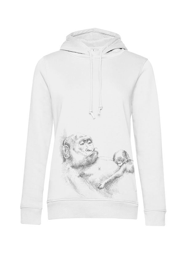 Kojicí mikina Monkey Mum® bílá - opička