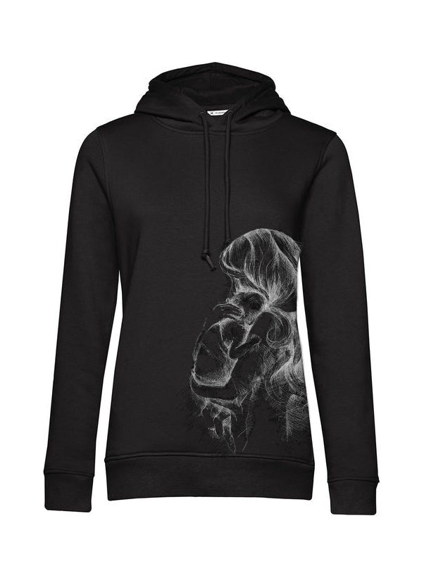 Kojicí mikina Monkey Mum® černá - milující maminka