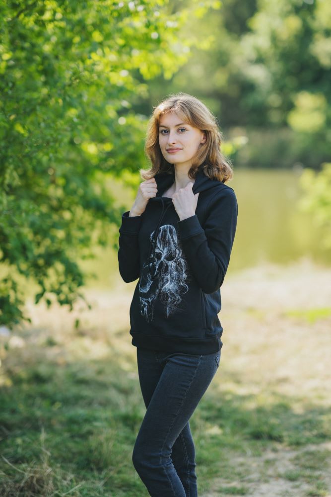 Kojicí mikina Monkey Mum® černá - milující maminka