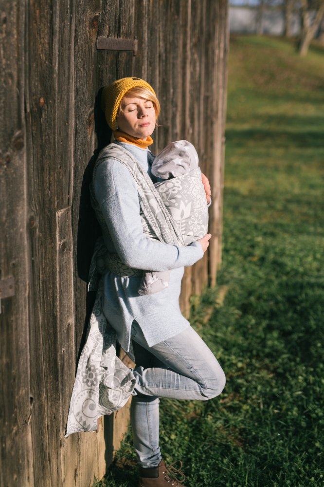 Šátek Be Lenka Folk - šedý