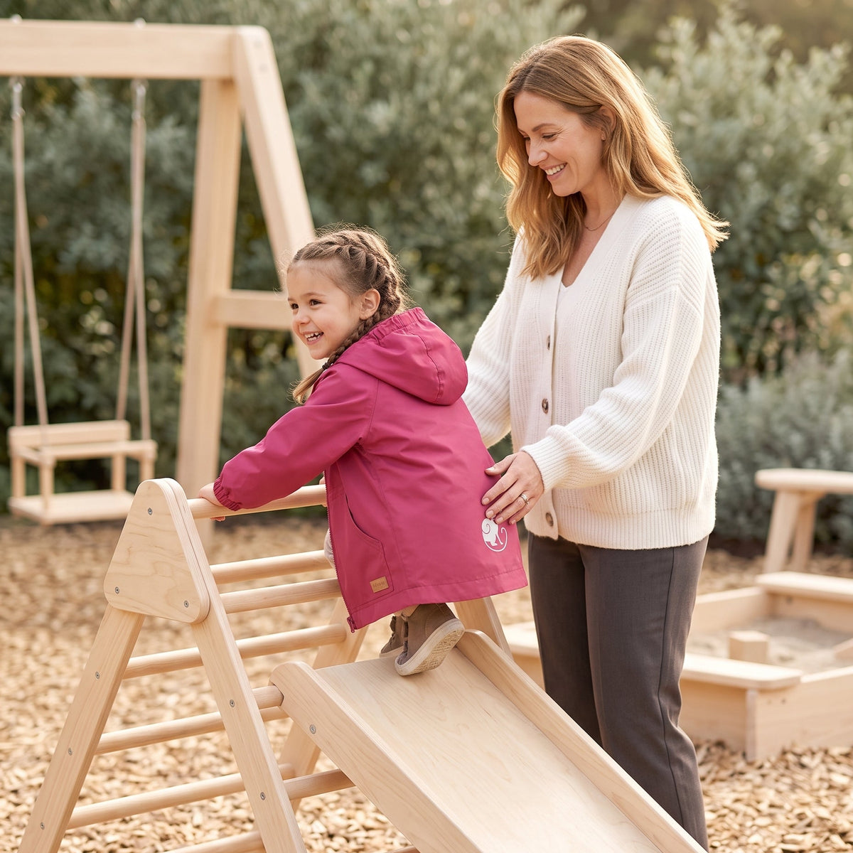 Monkey Mum® Šusťáková bunda s raglánovým rukávem - Vínová