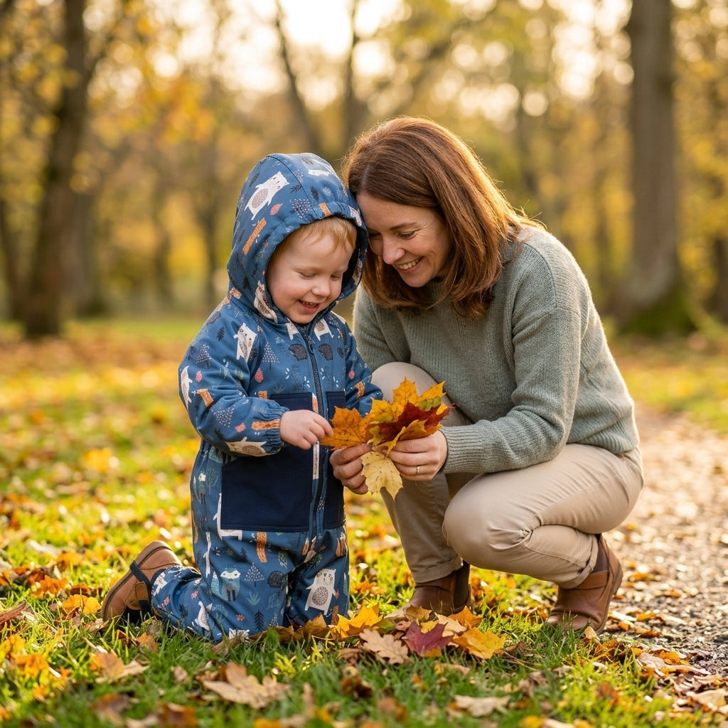 Monkey Mum® Softshellová kombinéza s membránou – Noční zvířátka - vel. 98/104, 110/116