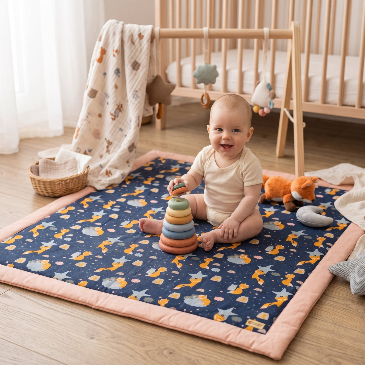 Hrací deka Monkey Mum® - Hvězdná zvířátka