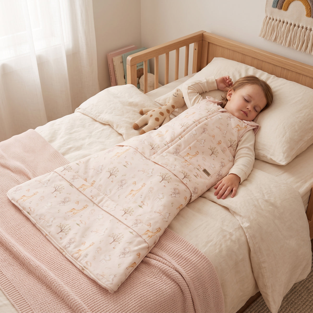 Zimní rostoucí spací vak Monkey Mum® 0 - 4 roky - sada - Jaro se zvířátky