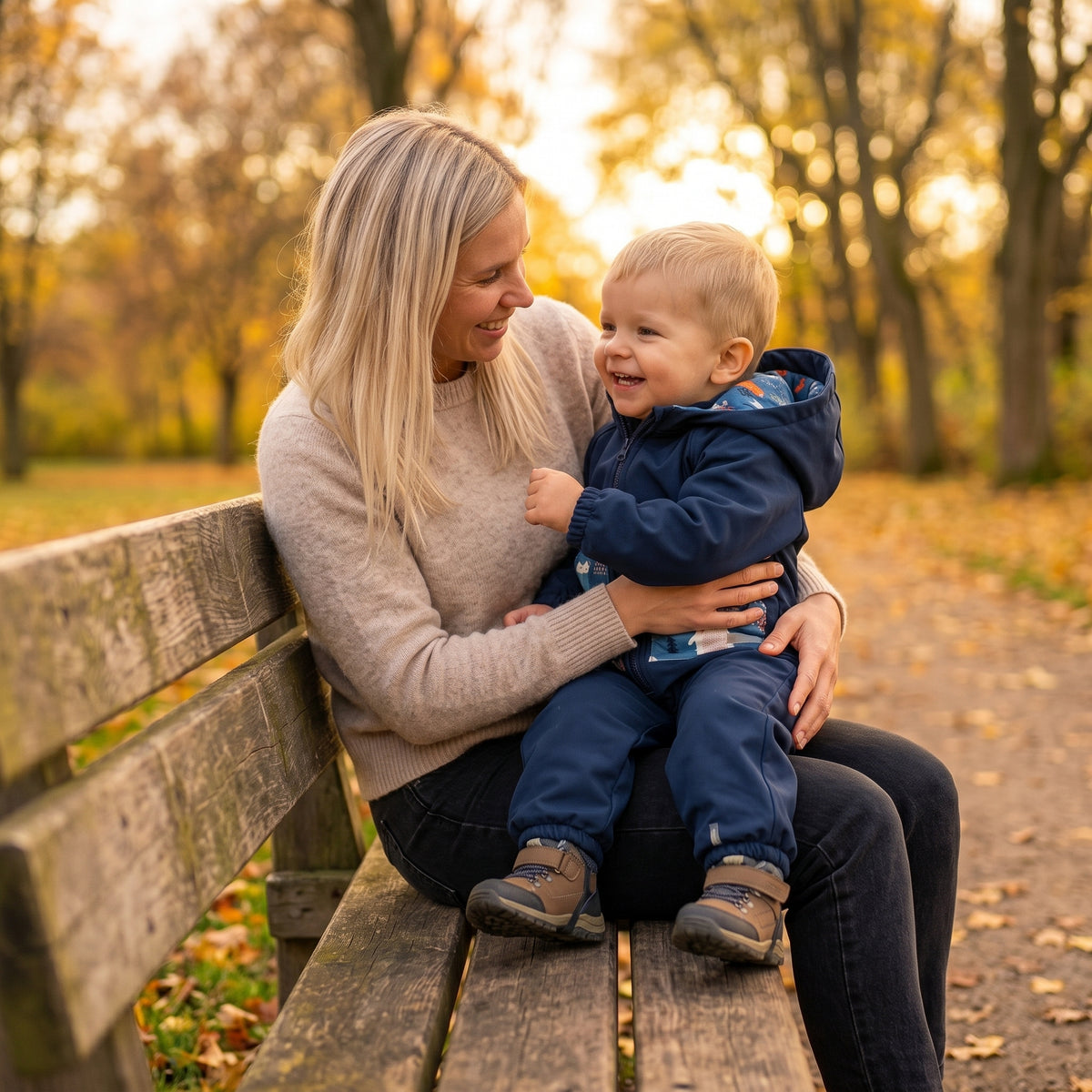 Monkey Mum® Softshellová kombinéza s membránou – Noční obloha se zvířátky - vel. 98/104, 110/116