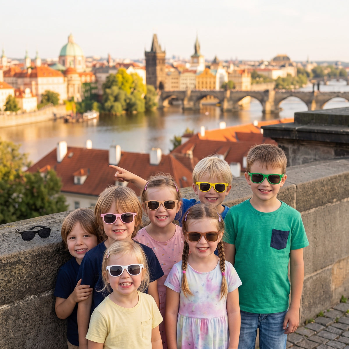 Dětské sluneční brýle Monkey Mum® - Vlčí dohled - více barev