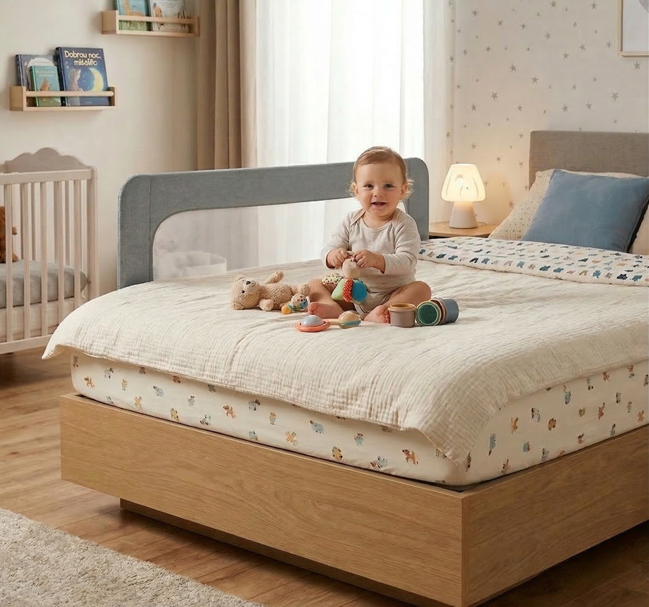 Zábrana na postel Monkey Mum® Short- rozbalená