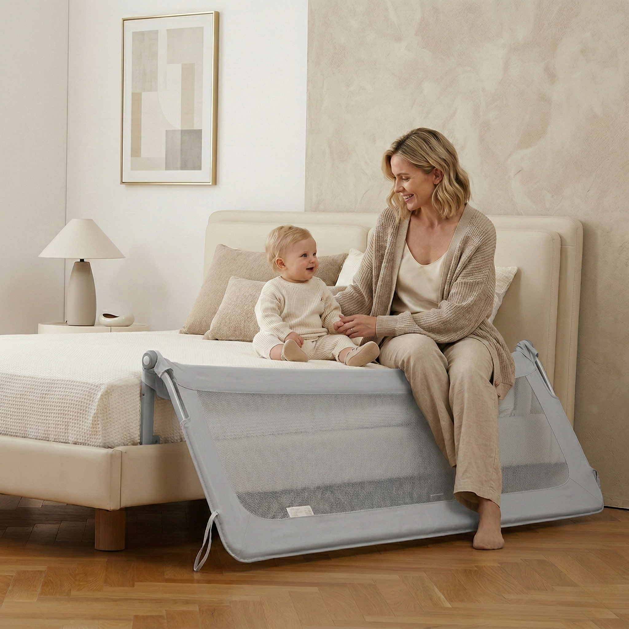Zábrana na postel Monkey Mum® Flip - rozbalená