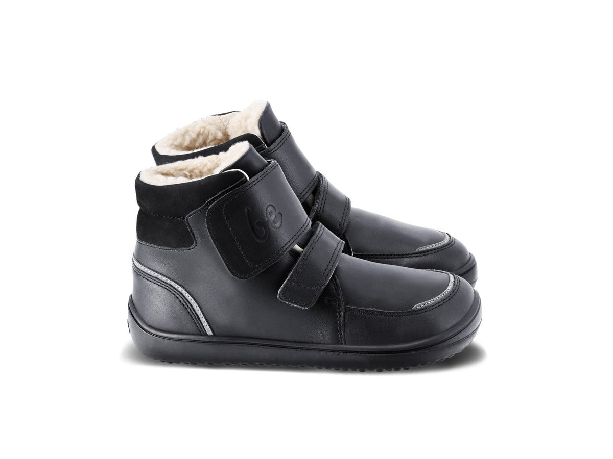 Be Lenka Dětské zimní barefoot boty Panda 2.0 - All Black