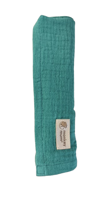 Mušelínová plenka Monkey Mum® - Tmavě zelená