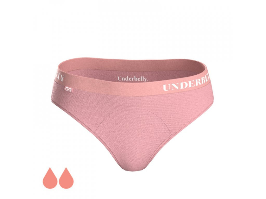 Menstruační kalhotky Underbelly univers, Slabší menstruace - starorůžové