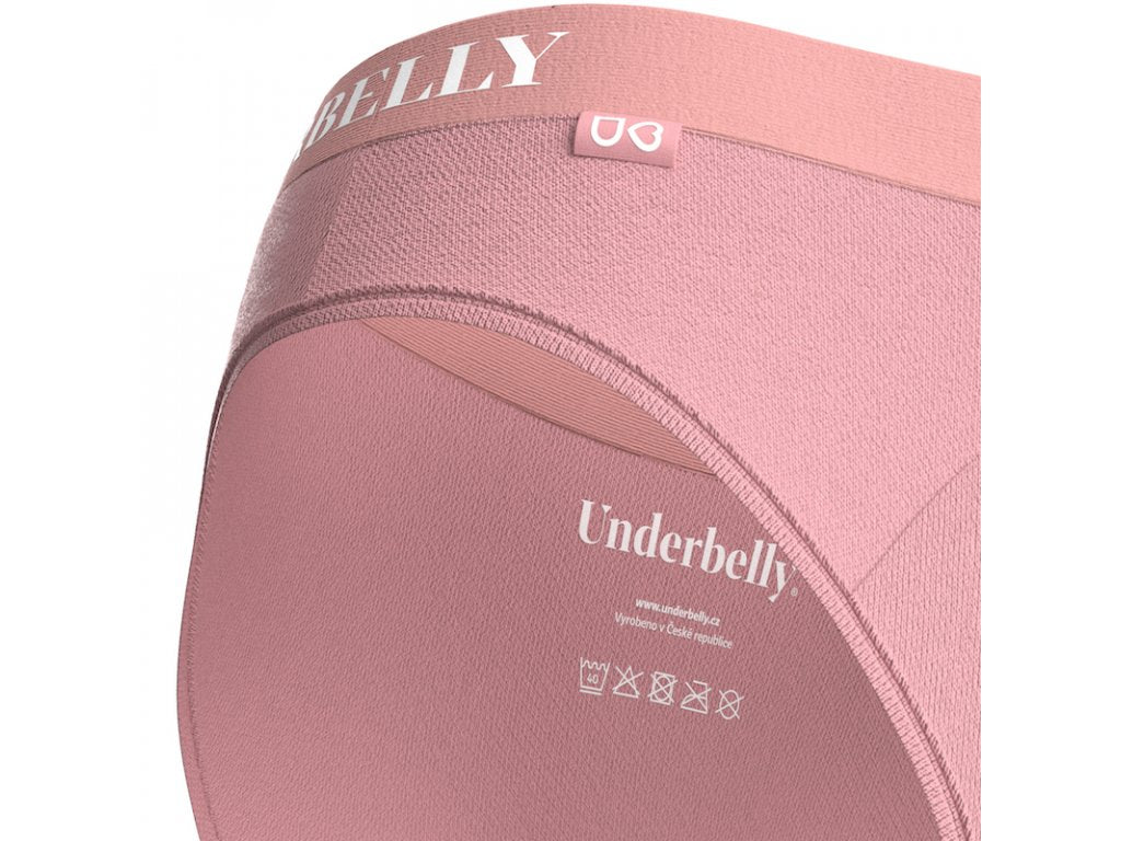 Menstruační kalhotky Underbelly univers, Slabší menstruace - starorůžové