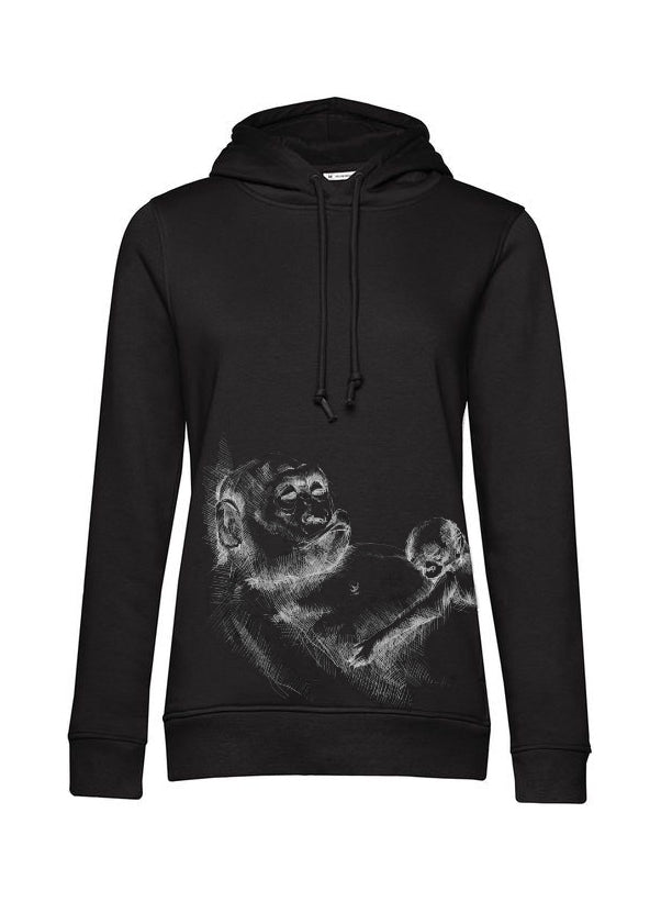 Kojicí mikina Monkey Mum® černá - opička