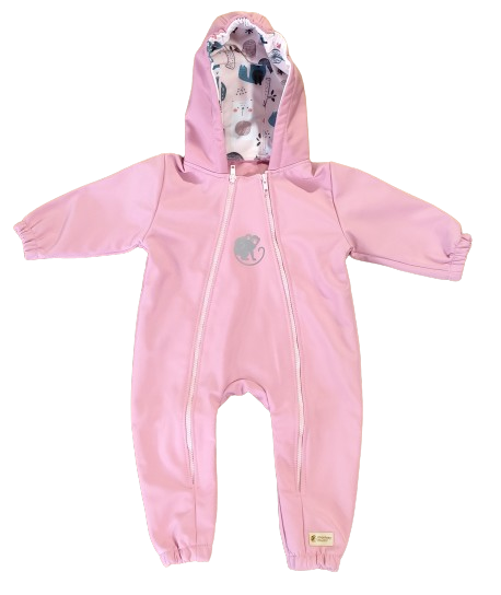 Monkey Mum® Softshellová kombinéza s membránou –Cukrová zvířátka - vel. 62/68, 74/80