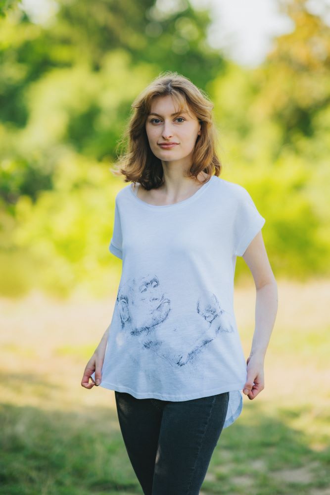 Kojicí tričko Monkey Mum® bílé - opička
