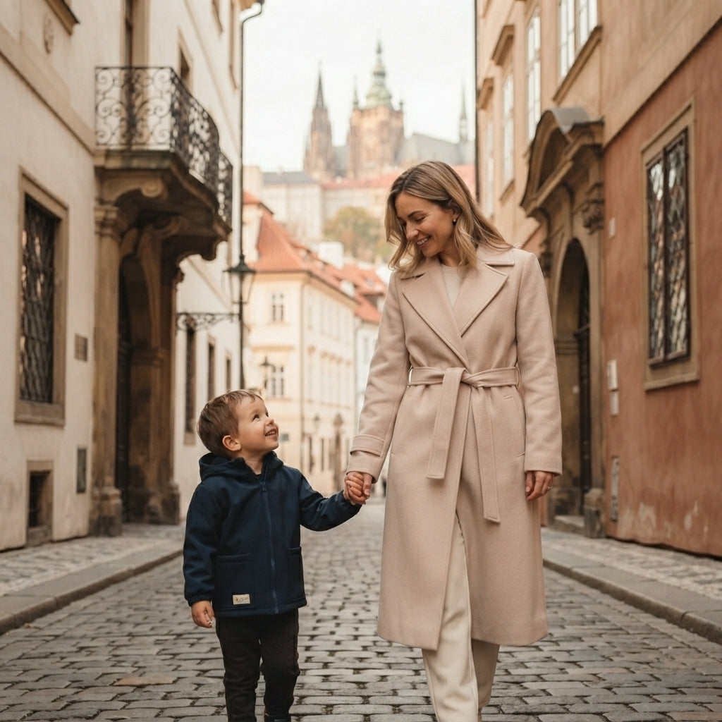 Dětská softshellová bunda s membránou Monkey Mum® - Noční obloha