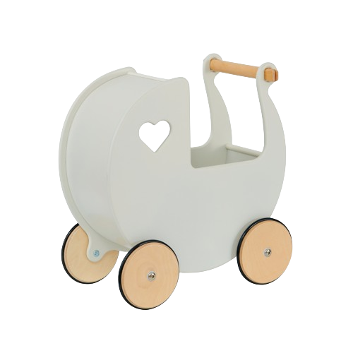 Moover Tradiční kočárek pro panenky - Bílý