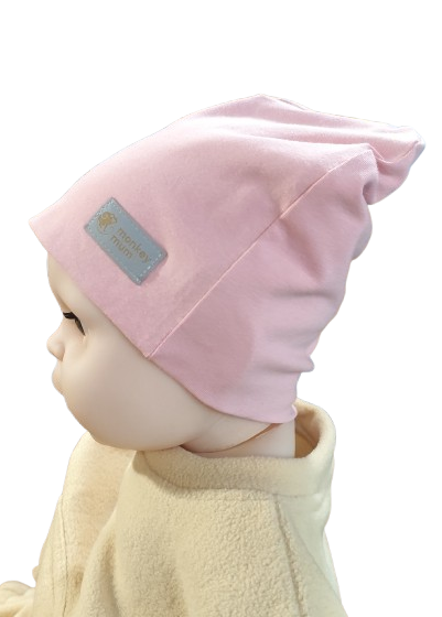Čepice Monkey Mum® - Světle růžová