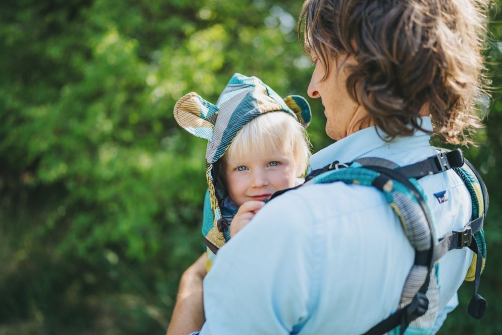 Monkey Mum® Ergonomické rostoucí nosítko Carrie - Půvab geometrie