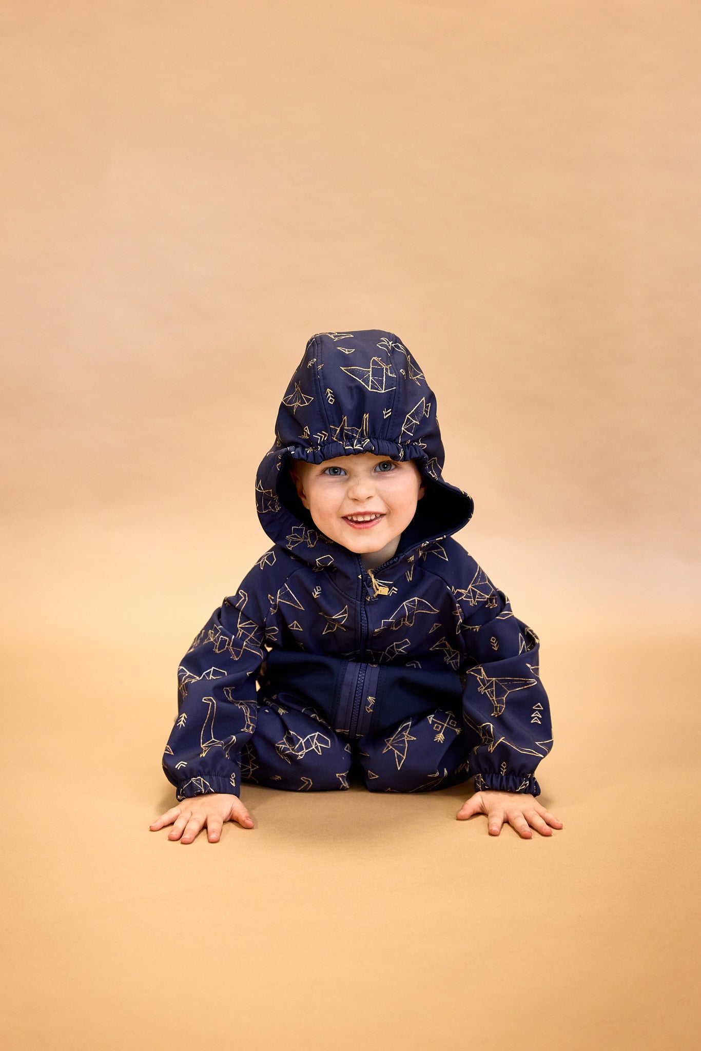 Monkey Mum® Dětská zimní softshellová kombinéza s beránkem - Pohádkový večerníček s medvědem - vel. 62/68, 74/80