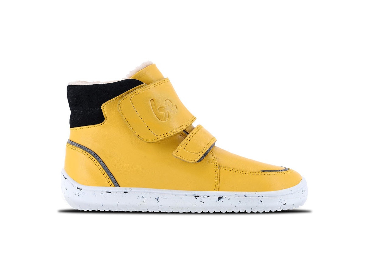Be Lenka Dětské zimní barefoot boty Panda 2.0 - Cheese Yellow