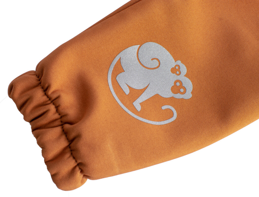Dětské softshellové kalhoty s membránou Monkey Mum® - Podzimní listí