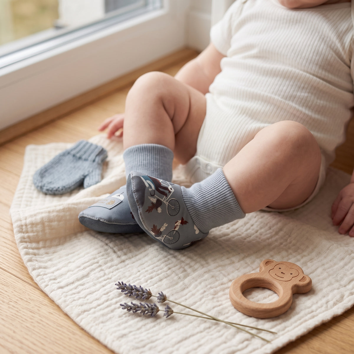 Monkey Mum® Softshellové capáčky s membránou - Vlci na kole