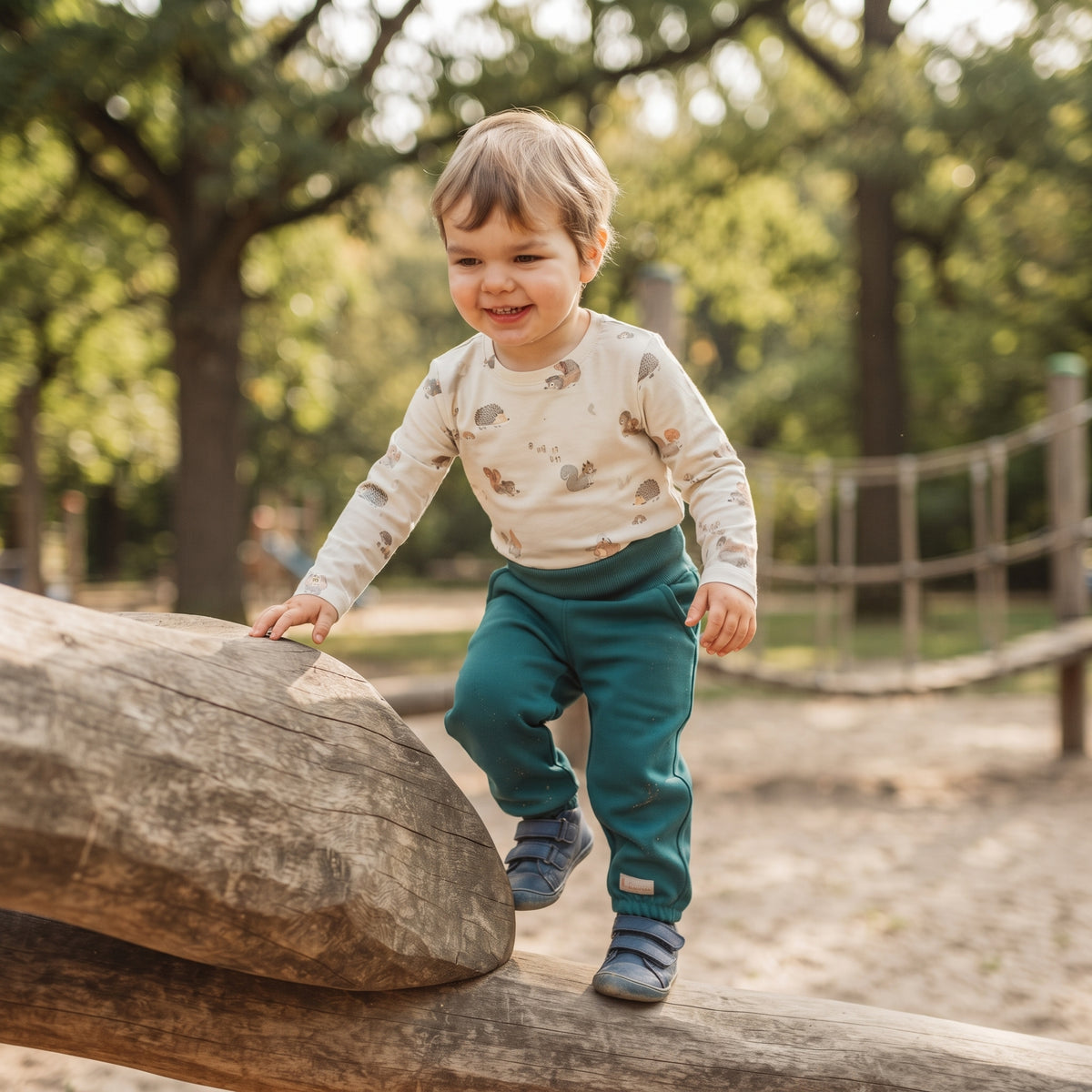 Dětské rostoucí softshellové kalhoty s membránou Monkey Mum® - Veselá ještěrka