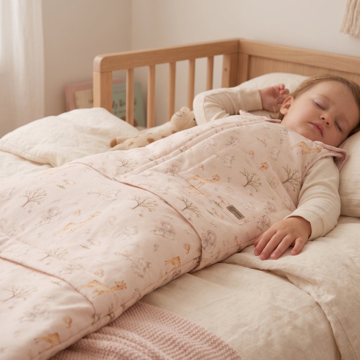 Zimní rostoucí spací vak Monkey Mum® 0 - 4 roky - sada - Jaro se zvířátky