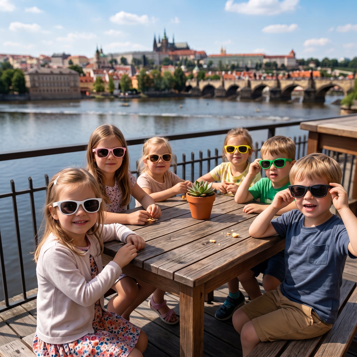 Dětské sluneční brýle Monkey Mum® - Žabí mrkání - více barev