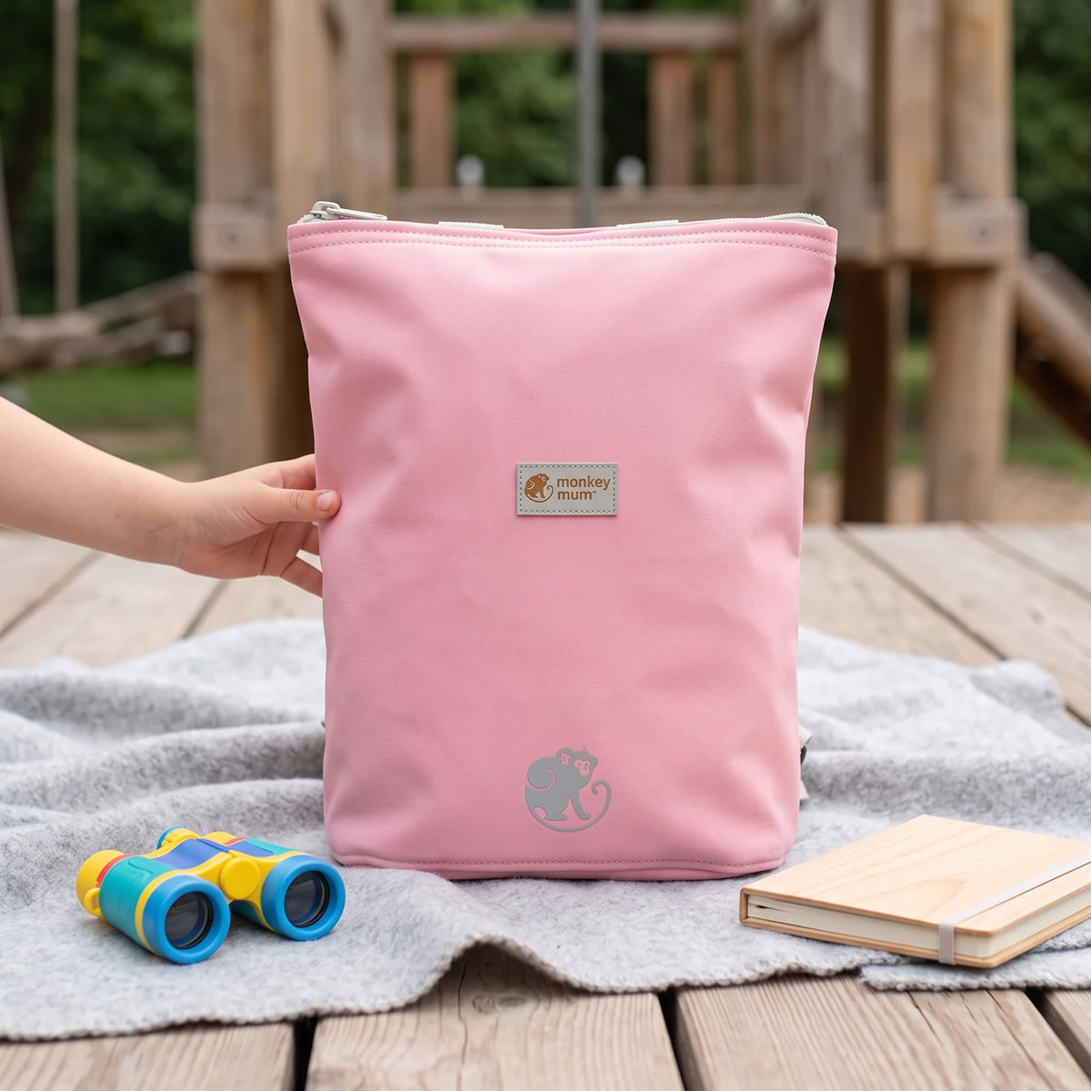 Dětský softshellový batůžek Monkey Mum® - Cukrová vata