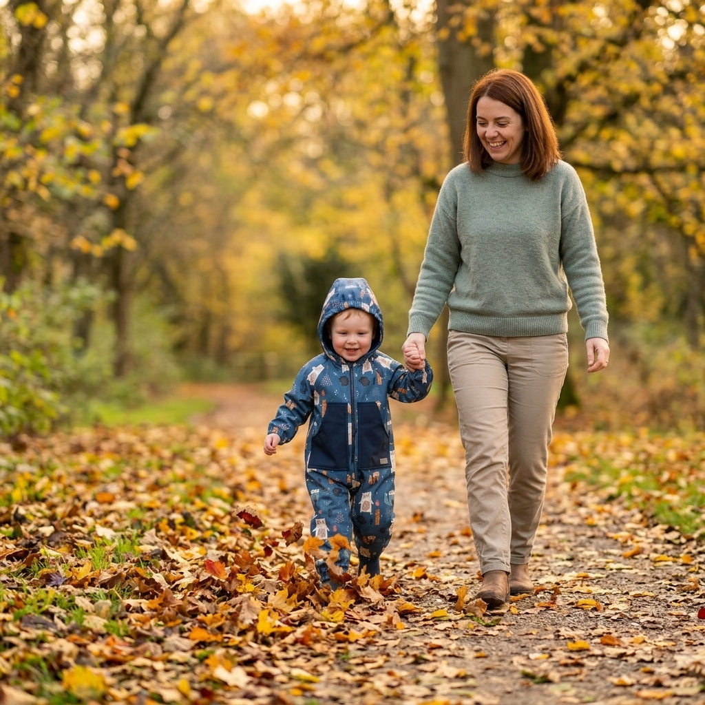 Monkey Mum® Softshellová kombinéza s membránou – Noční zvířátka - vel. 98/104, 110/116