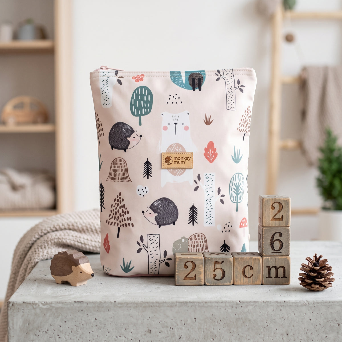 Dětský softshellový batůžek Monkey Mum® - Denní zvířátka, 2. jakost - Malý (0-3 roky), Velký (3-6let)