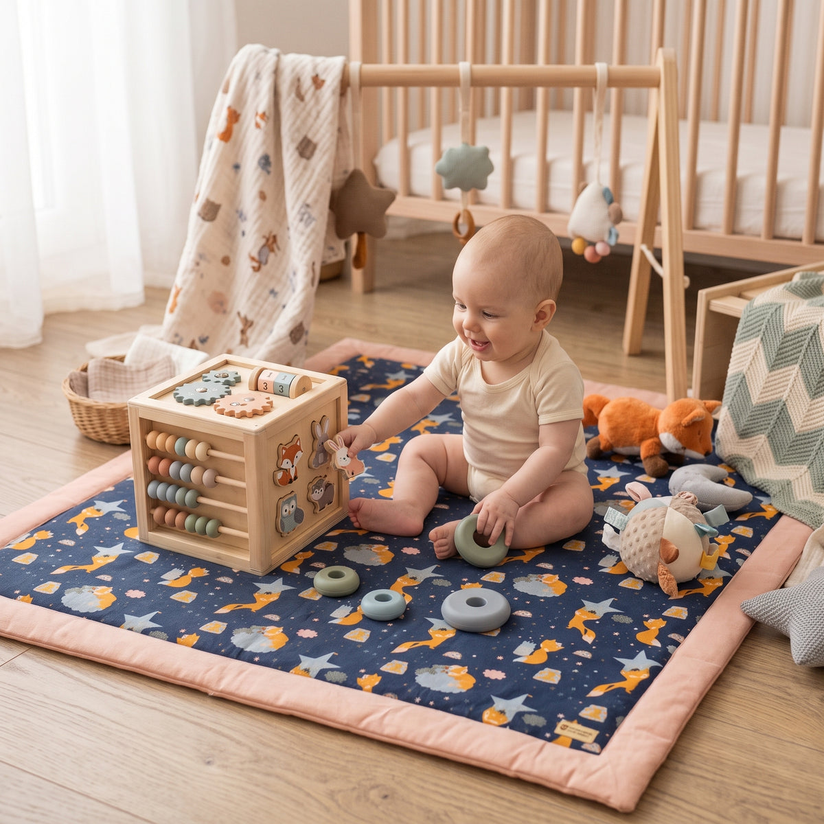 Hrací deka Monkey Mum® - Hvězdná zvířátka