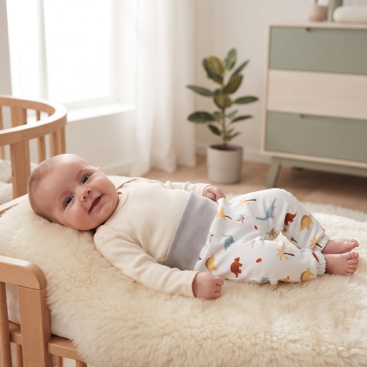 Dětské softshellové kalhoty s membránou Monkey Mum® - Dinosauří příběh