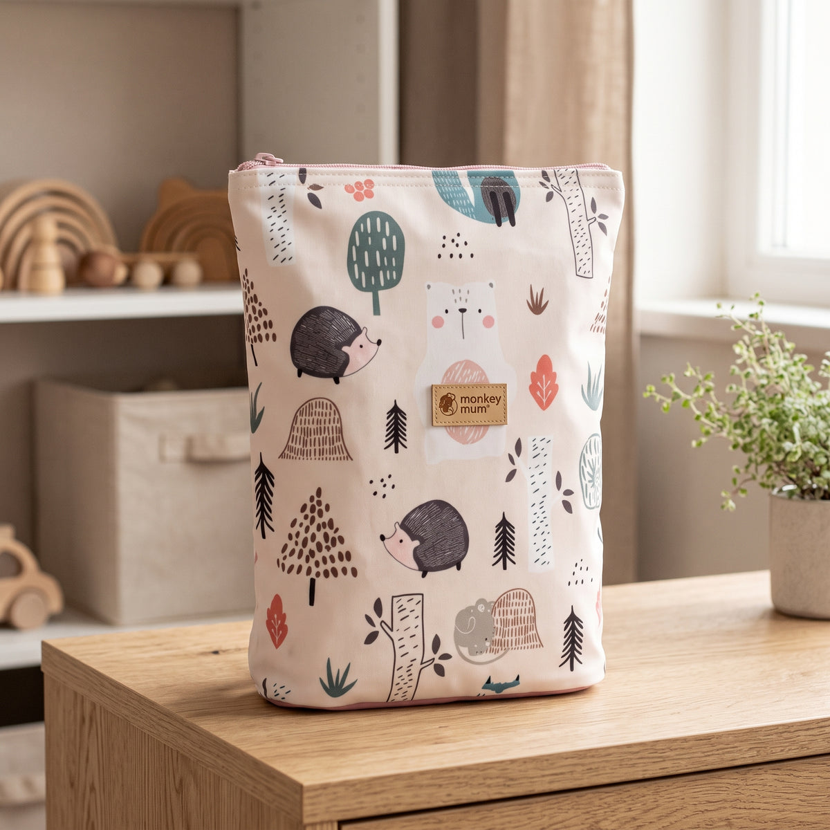 Dětský softshellový batůžek Monkey Mum® - Denní zvířátka