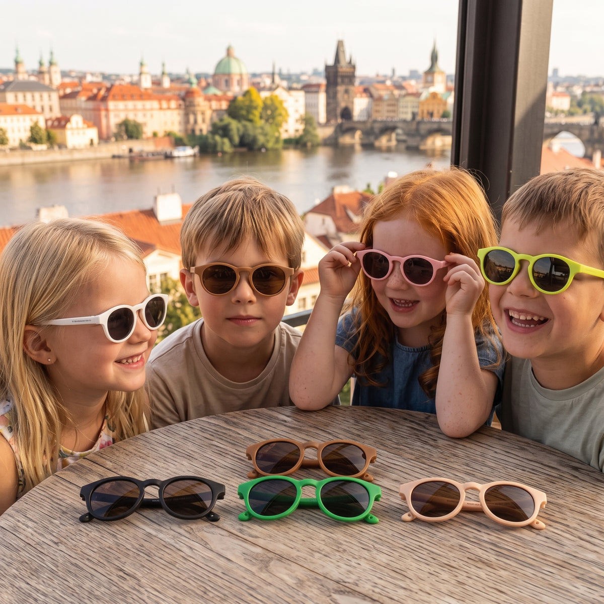 Dětské sluneční brýle Monkey Mum® - Opičí výraz - více barev