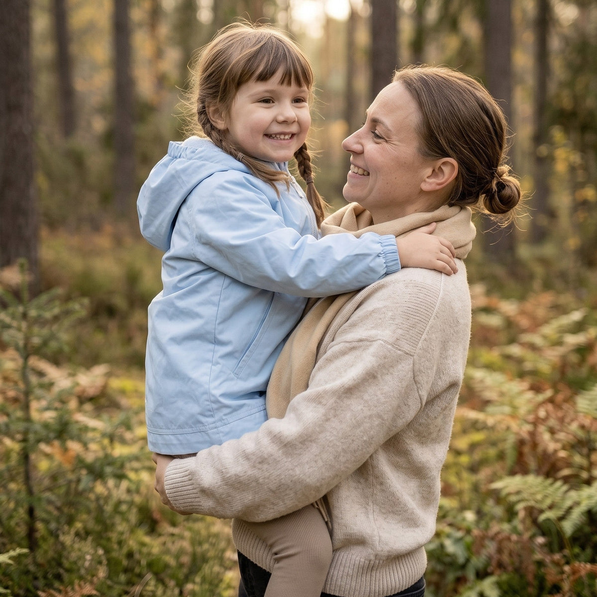 Monkey Mum® Šusťáková bunda s raglánovým rukávem - Světle modrá