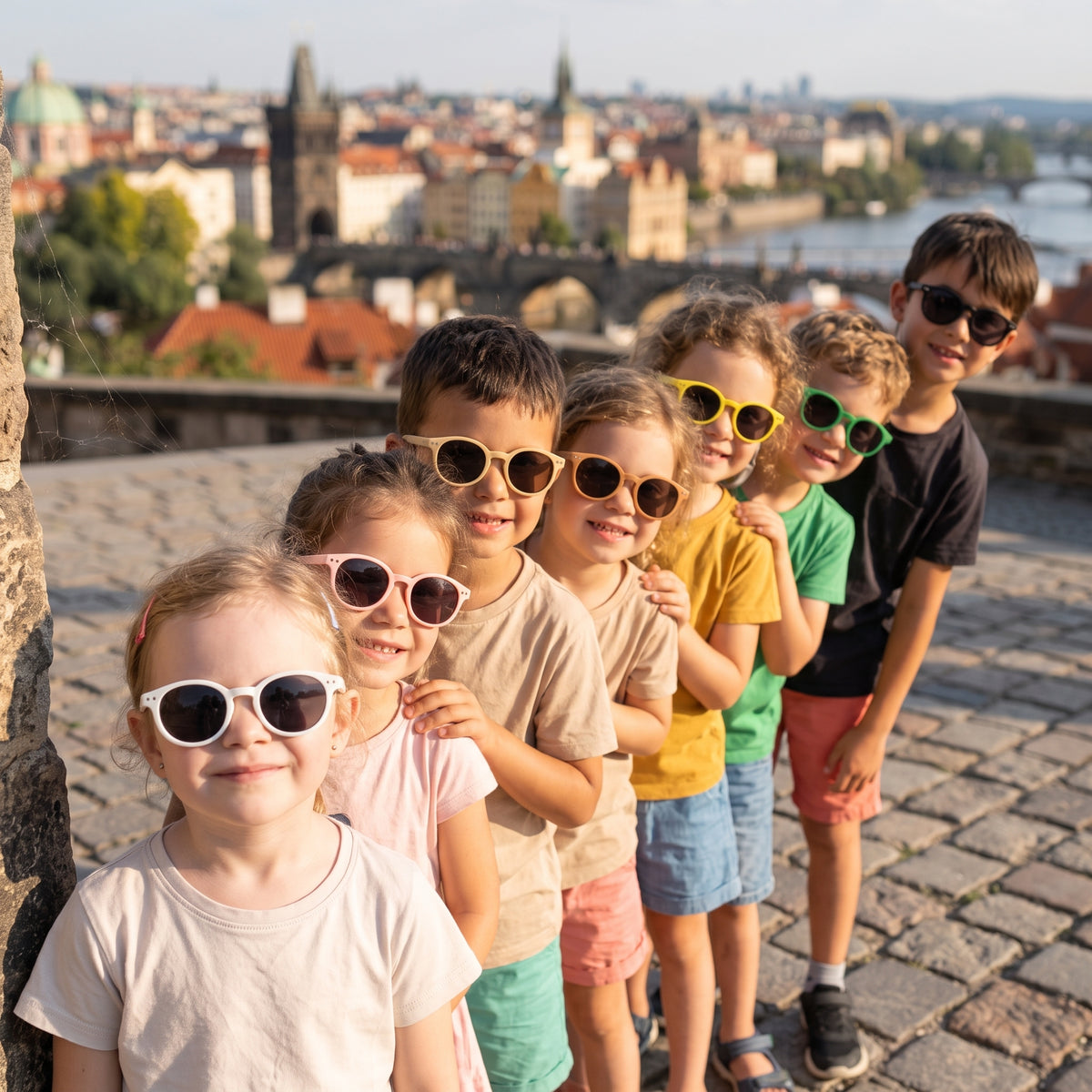 Dětské sluneční brýle Monkey Mum® - Psí pohled - více barev