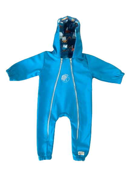 Monkey Mum® Softshellová kombinéza s membránou – Veselé staveniště - vel. 62/68, 74/80