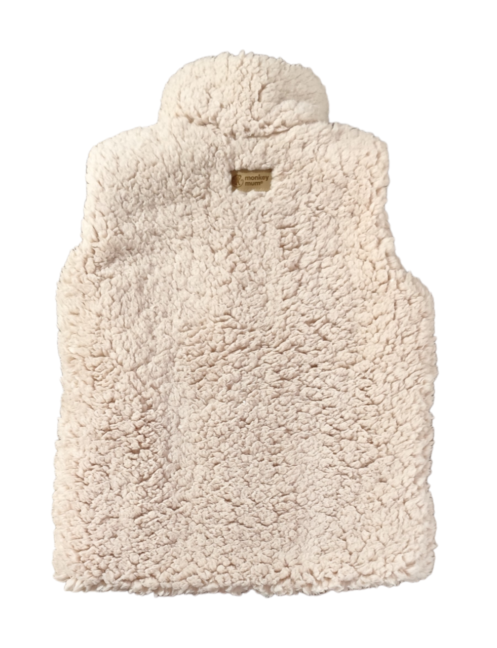 Beránková vesta Monkey Mum®  - Béžová