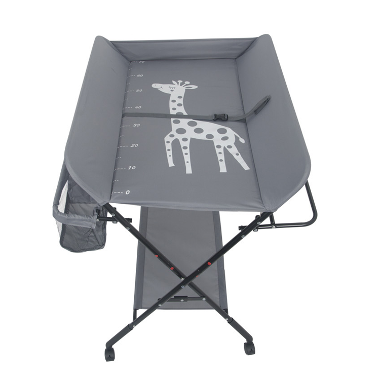 Dětský cestovní přebalovací stůl - Tmavě šedý - ROZBALENÝ, NEPOŠKOZENÝ