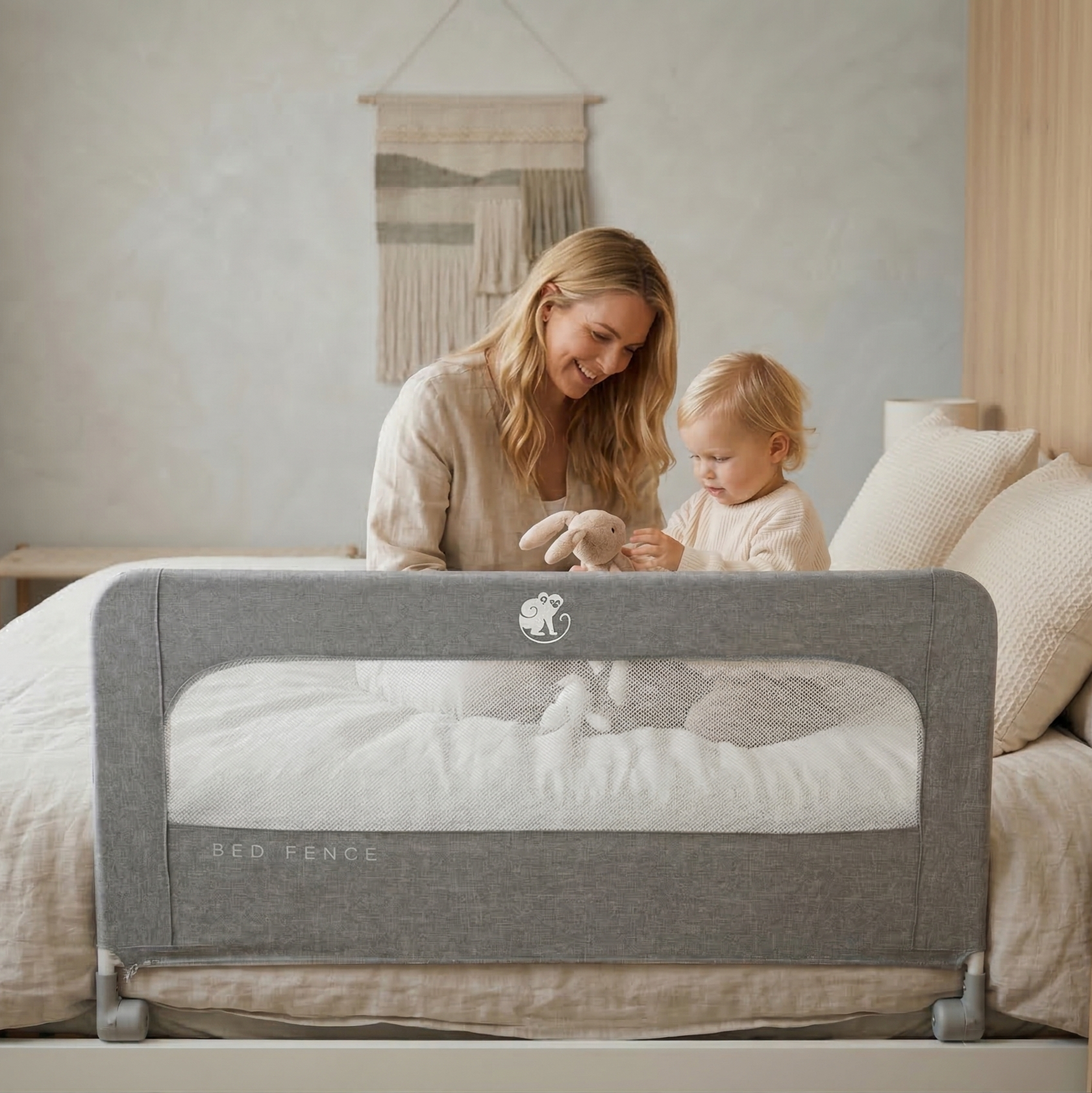 Zábrana na postel Monkey Mum® Short- rozbalená