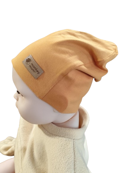 Čepice Monkey Mum® - Hořčicová
