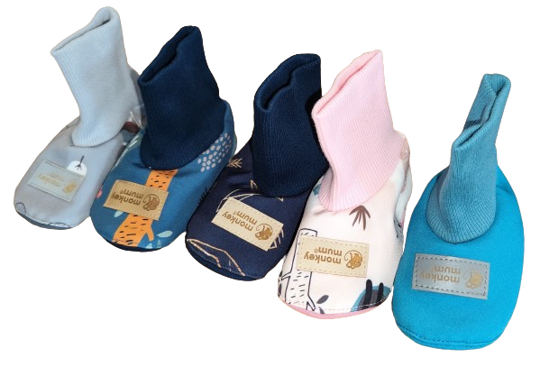 Monkey Mum® Softshellové capáčky s membránou - Veselá ještěrka