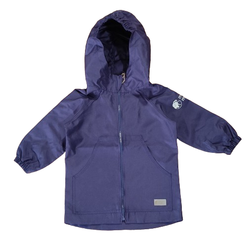 Monkey Mum® Šusťáková bunda s raglánovým rukávem - Tmavě fialová