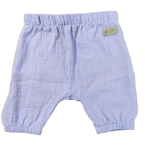Mušelínové kraťásky Monkey Mum® - Fialka