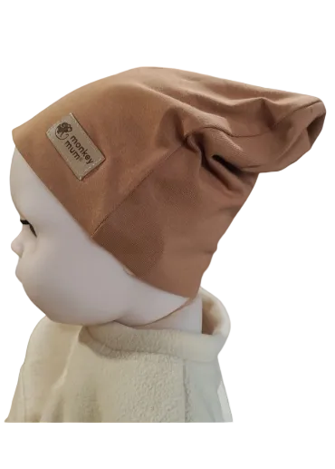 Čepice Monkey Mum® - Světle hnědá