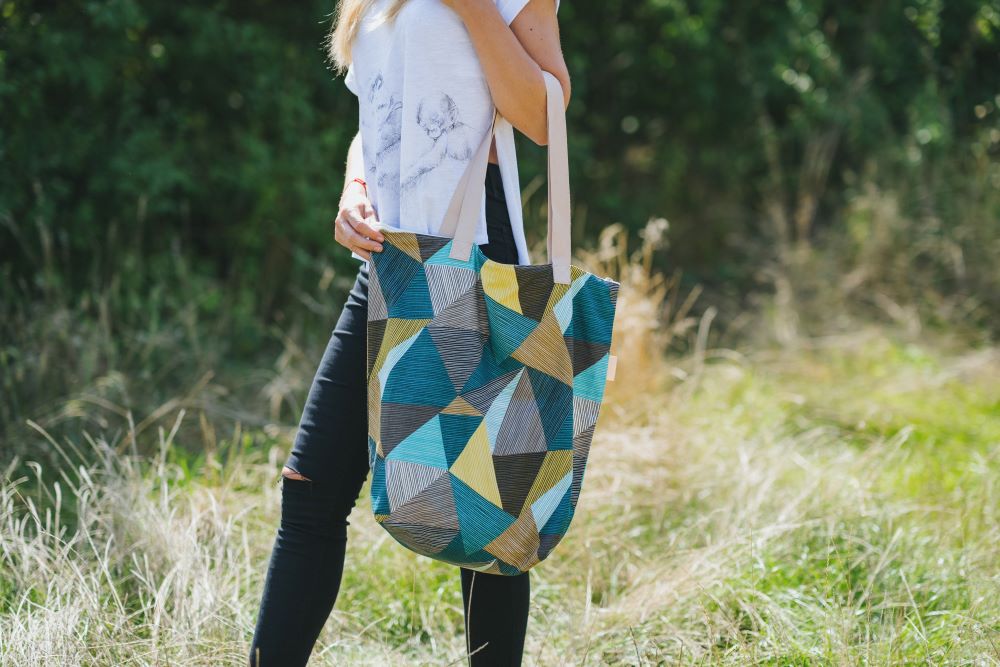 Monkey Mum® Malá látková taška pro doplňky Carrie - Půvab geometrie